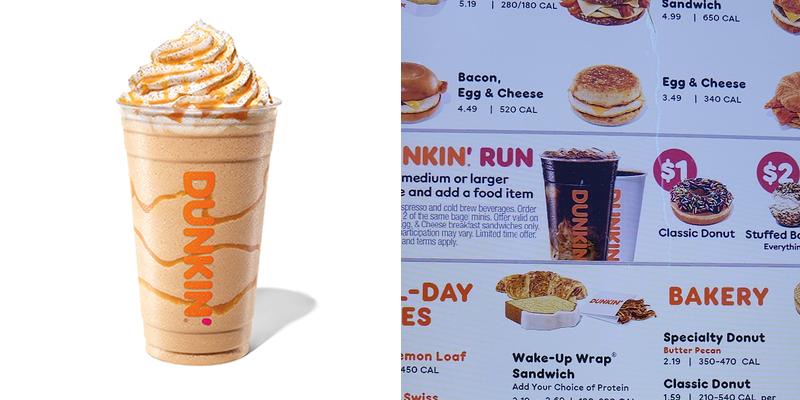Dunkin' Menu