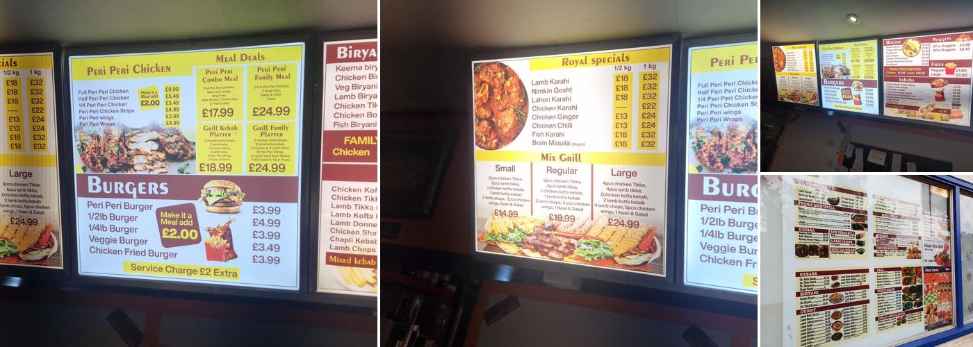 Royal Grill & Sweets Menu