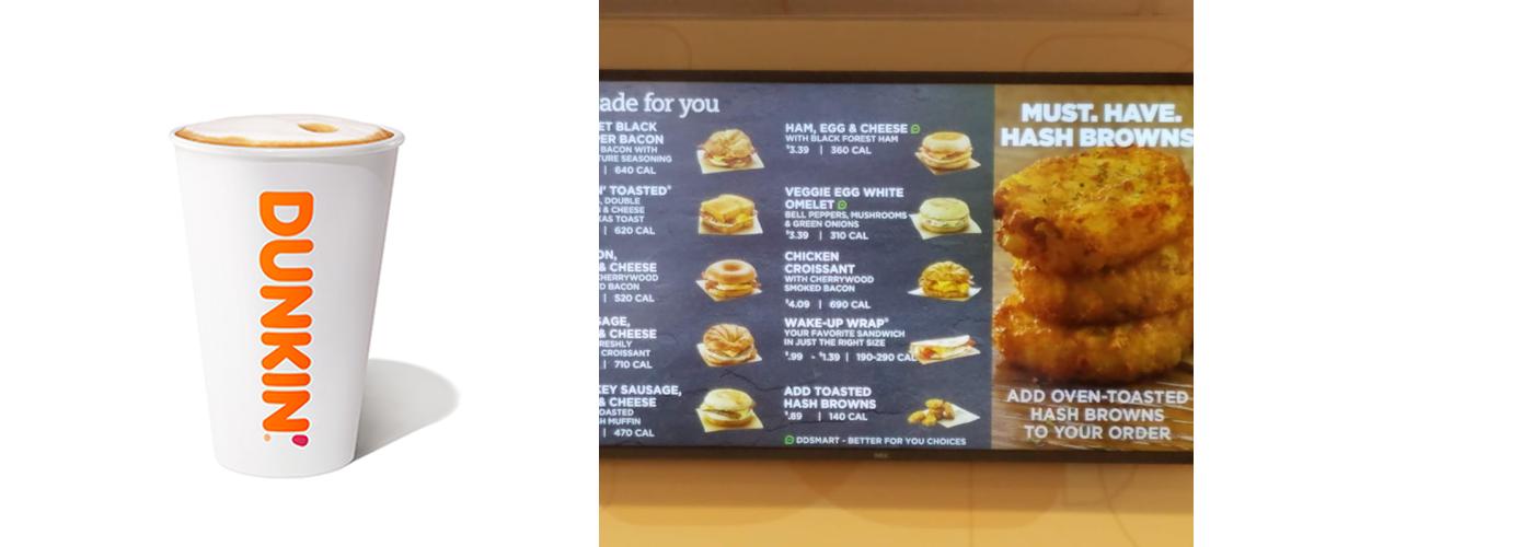 Dunkin' Menu