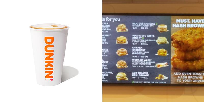 Dunkin' Menu