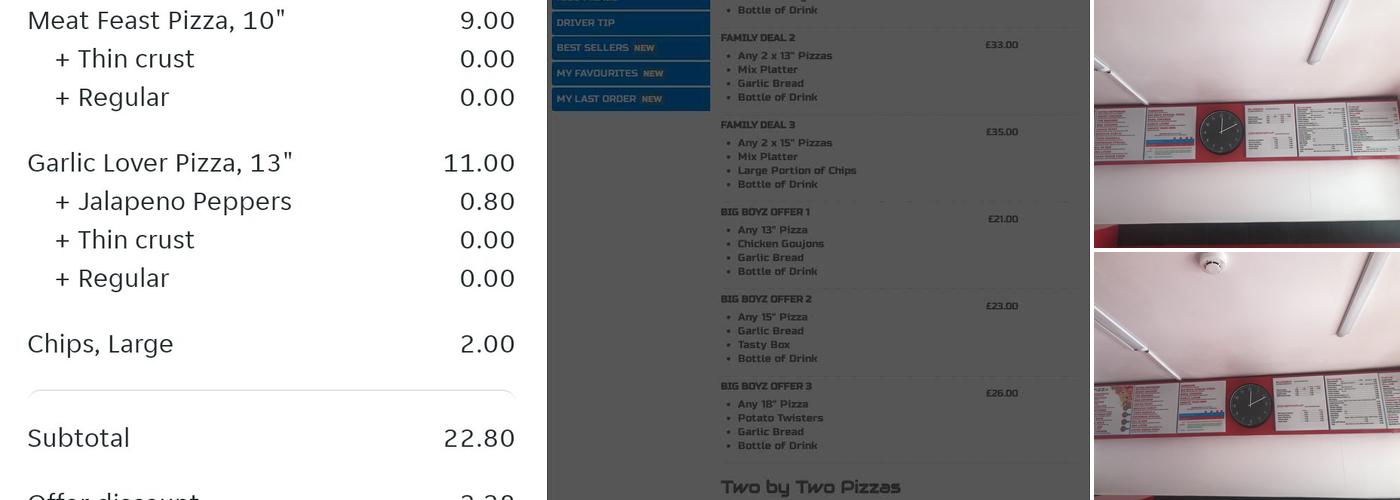 Big Boyz Pizza (Milton Keynes) Menu