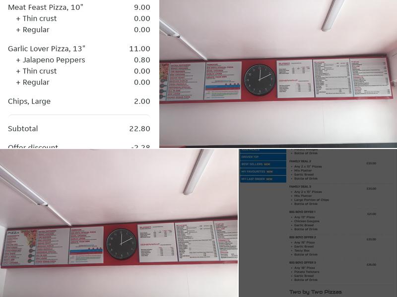 Big Boyz Pizza (Milton Keynes) Menu