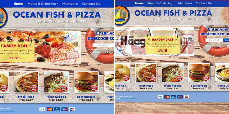 Ocean Fish & Pizza (Milton Keynes) Menu