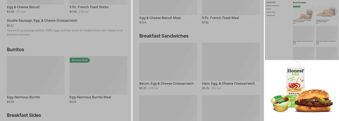 Burger King Menu