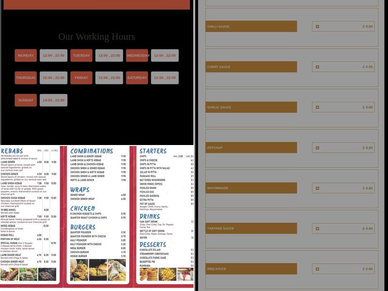 Family Fish Bar & Kebab House Menu