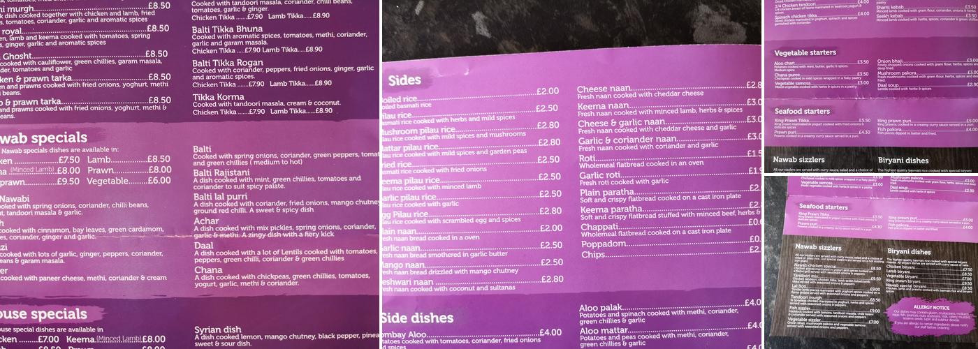 Alnawab Restaurant Menu