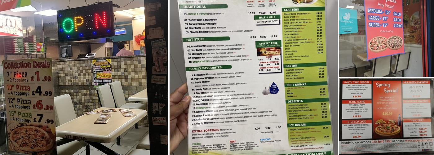 Super Pizza Menu