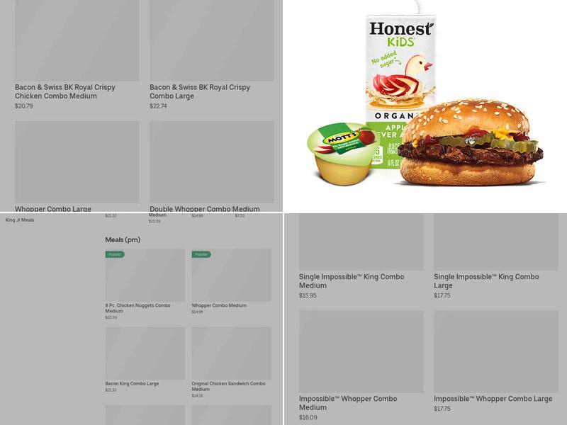 Burger King Menu