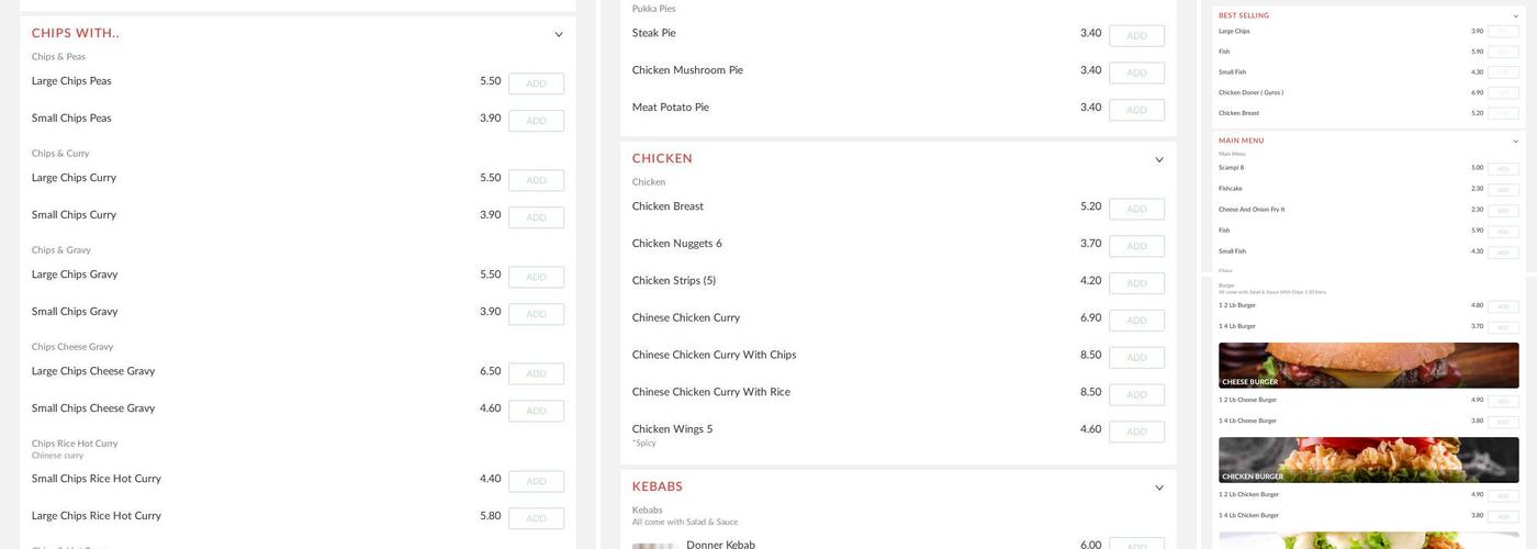 Yiannos Fish Bar Mynydd Isa Menu