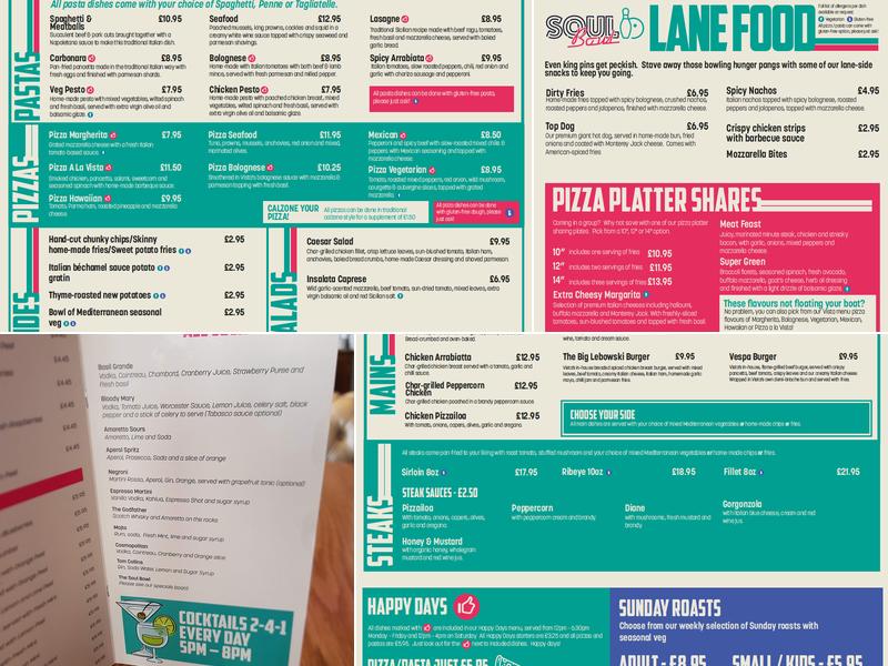 Vista Morecambe Menu