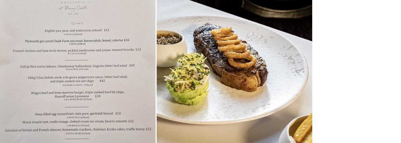 Smith's Brasserie Menu