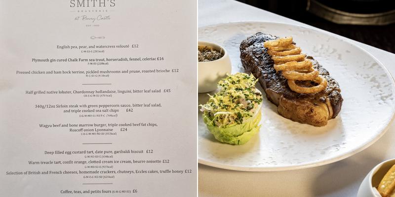 Smith's Brasserie Menu