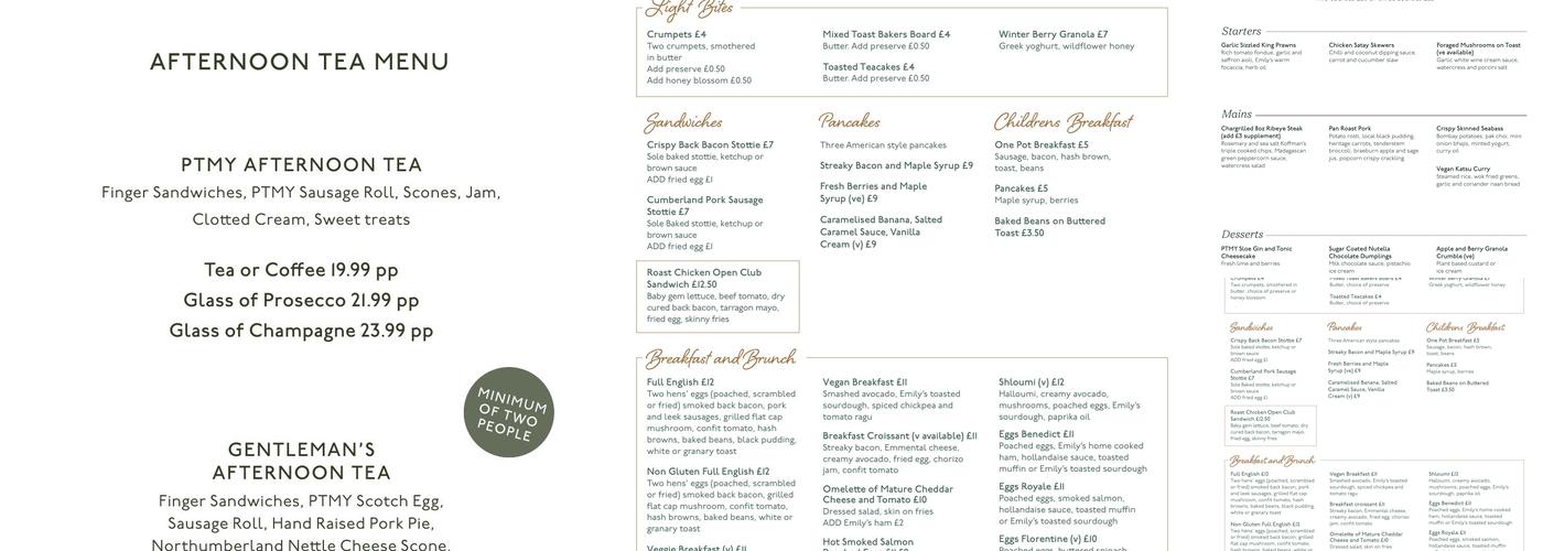 Pleased to Meet You Menu