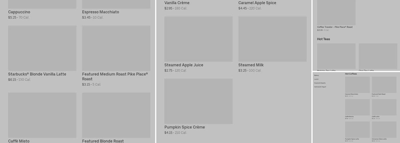 Starbucks Menu