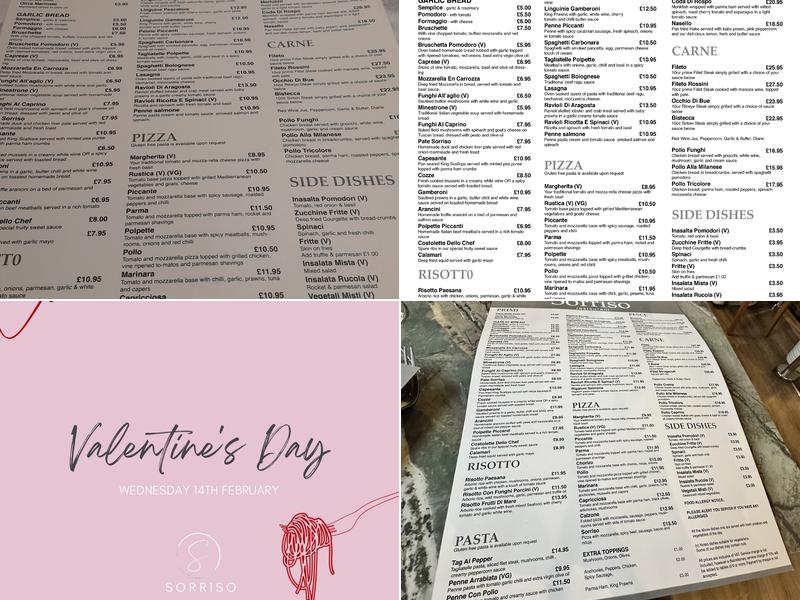 Sorriso Menu