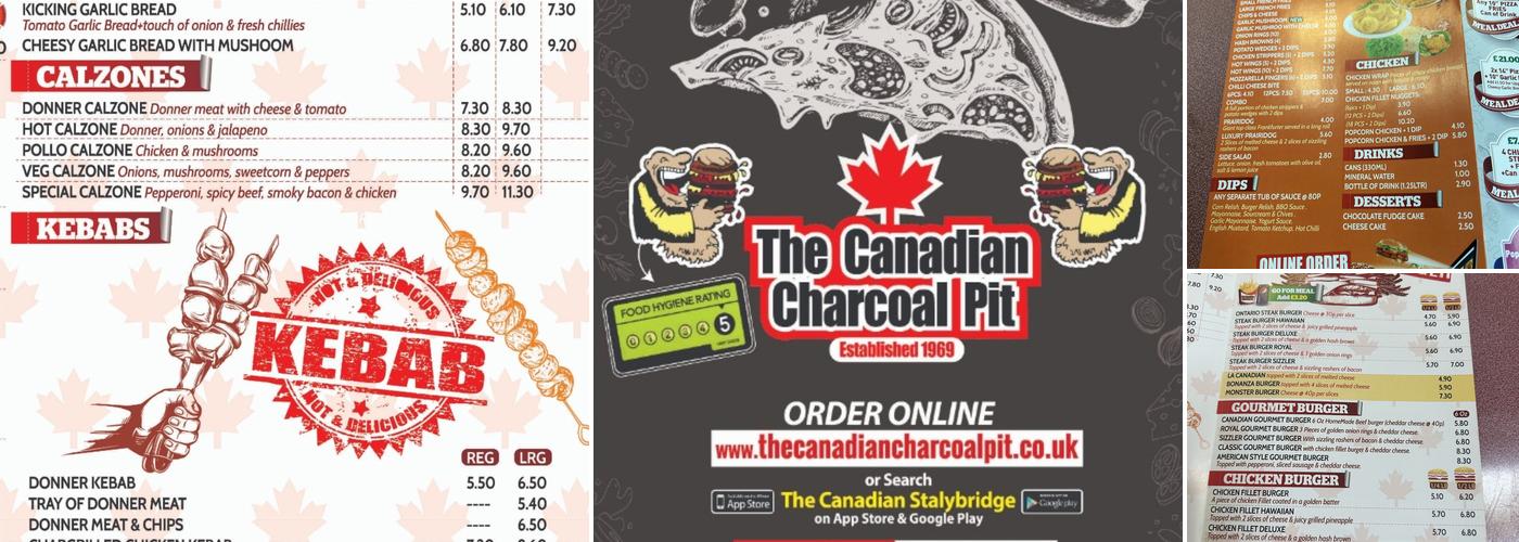 The Canadian Charcoal Pit Menu