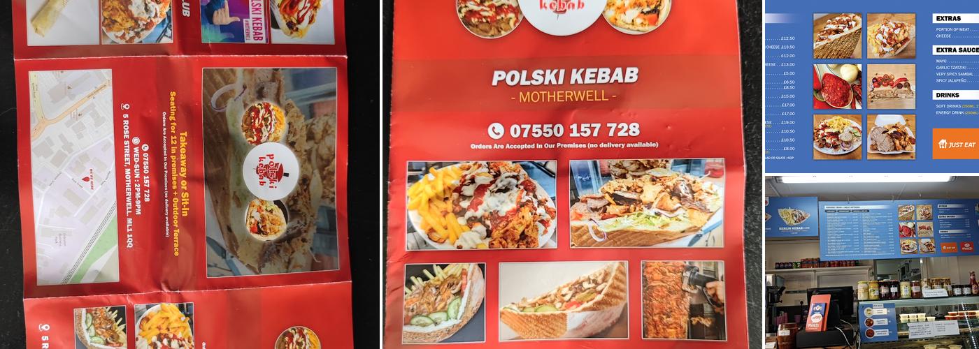 Polski Kebab Menu