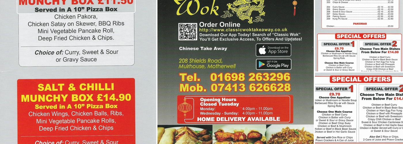Classic Wok Menu