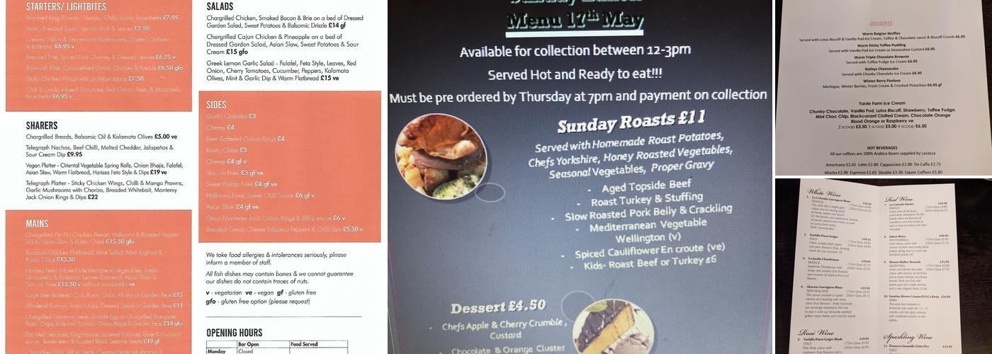 The Telegraph Inn Menu