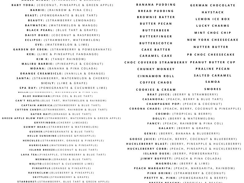 Herbalife Gator Nutrition Menu