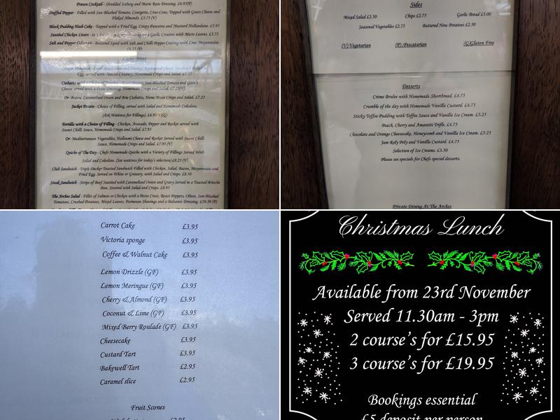 The Arches Restaurant & Coffee Shop Menu