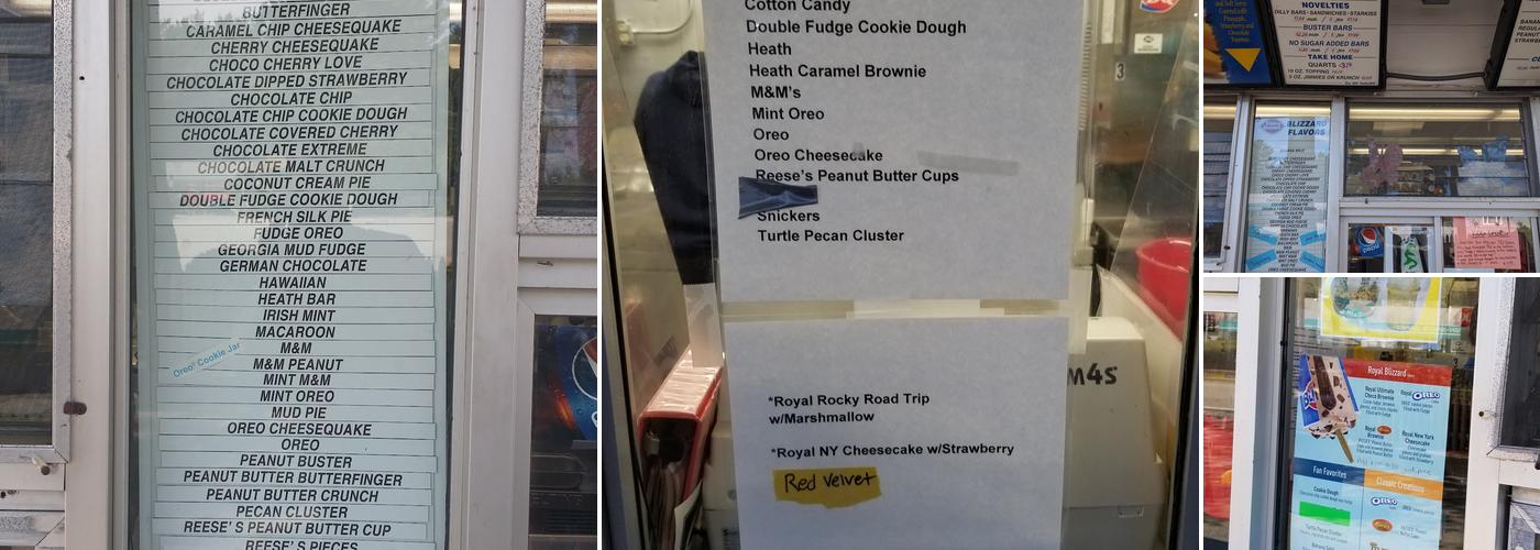 Dairy Queen Menu