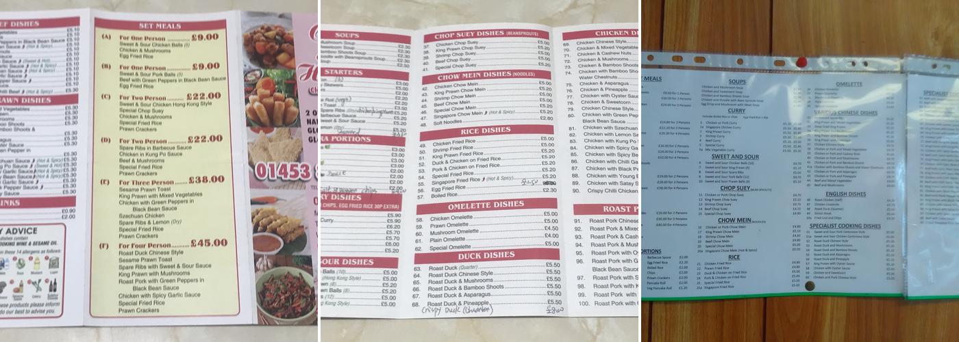 Chop Suey House Menu