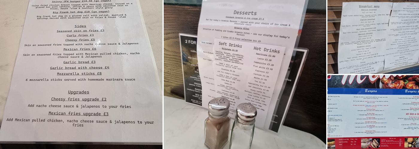 Kennedy's American Diner Menu