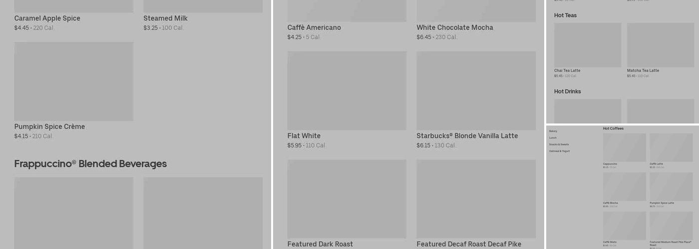 Starbucks Menu