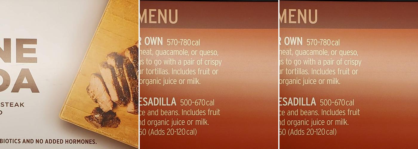 Chipotle Mexican Grill Menu