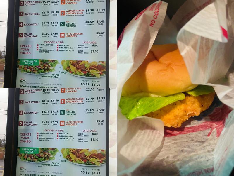 Wendy's Menu
