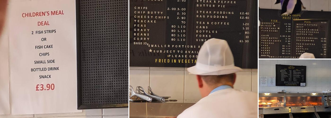 Holt's Fish & Chips Menu