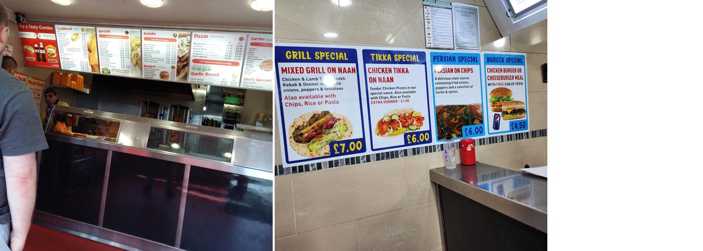 The Plaice On Hill Chip Shop Menu