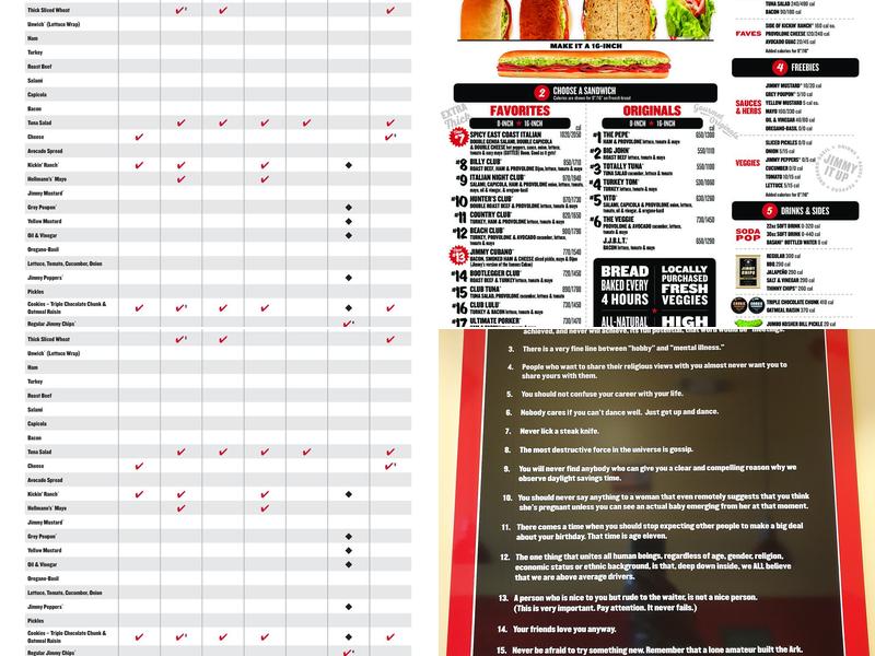 Jimmy John's Menu