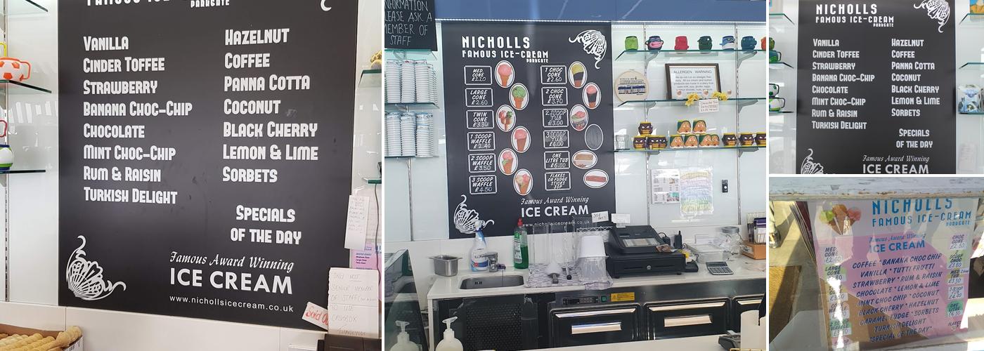 Nicholls of Parkgate Menu