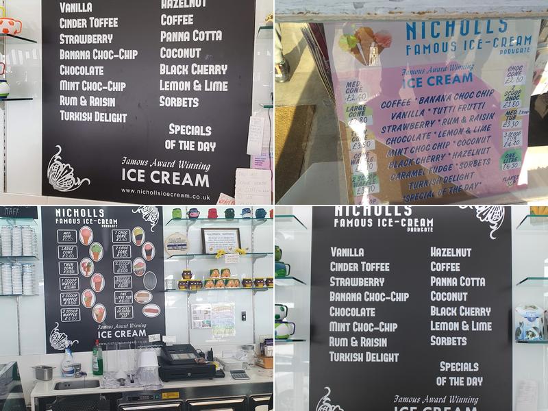 Nicholls of Parkgate Menu