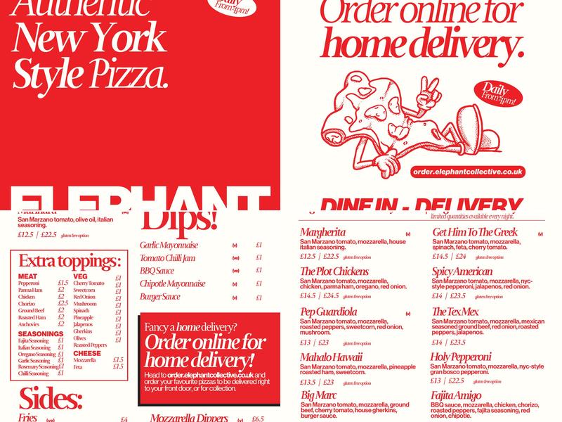 Elephant Coffee Menu