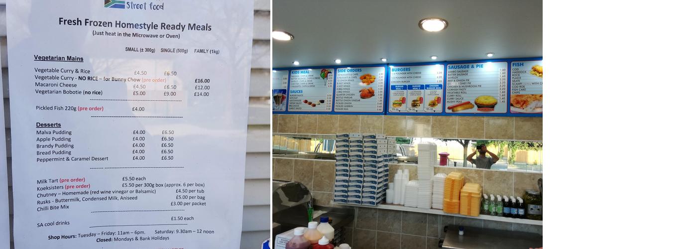 New Malden Fish Bar Menu