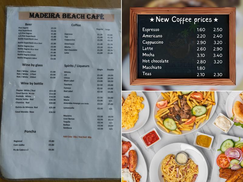 Madeira Beach Cafe Menu