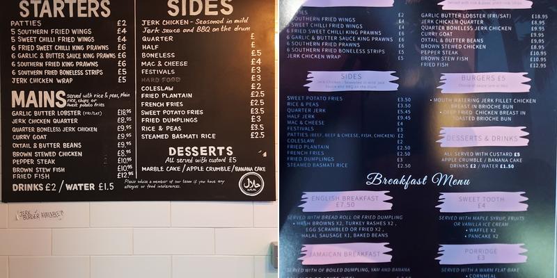 Smokings kitchen Menu