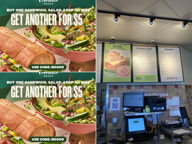 Panera Bread Menu