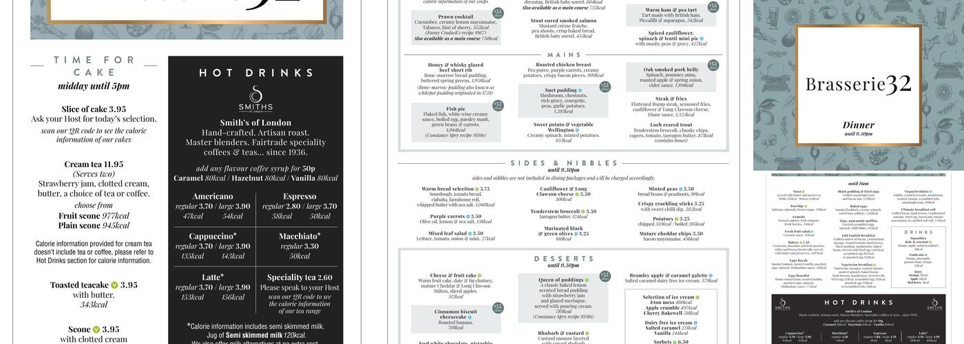 The Blue Grill Menu