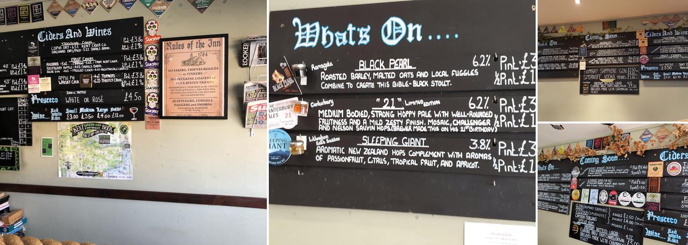 Smugglers Ale House Menu