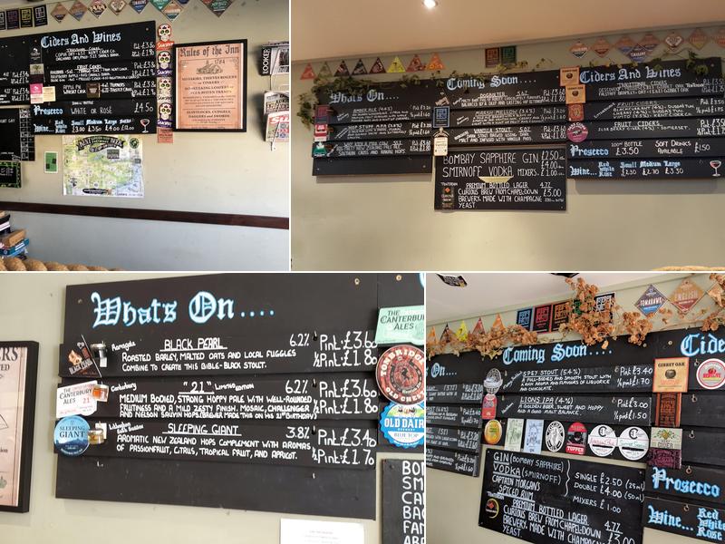 Smugglers Ale House Menu