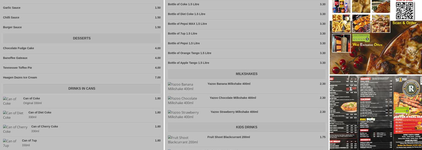 New Romney Grill Menu