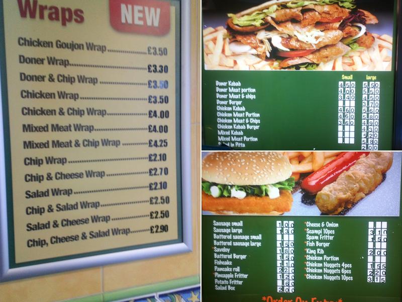 Hawtonville Chippy Menu