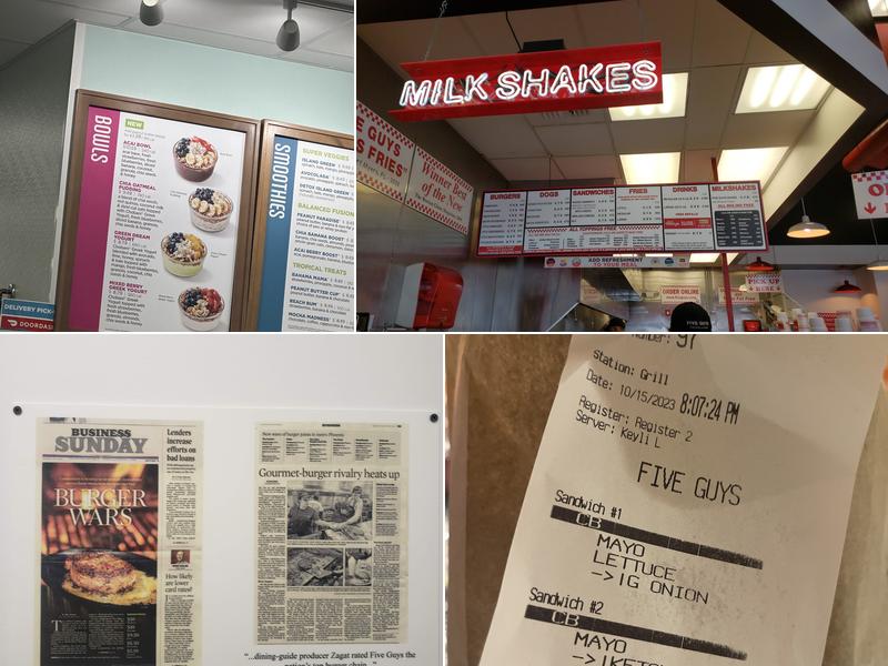 Five Guys Menu