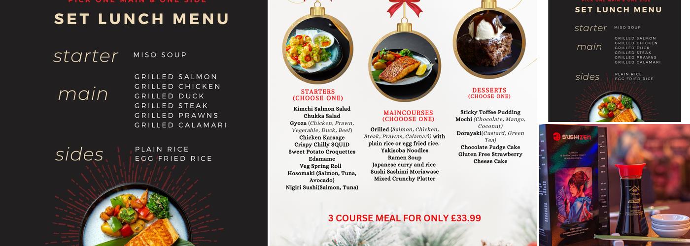 Sushizen Newbury Menu