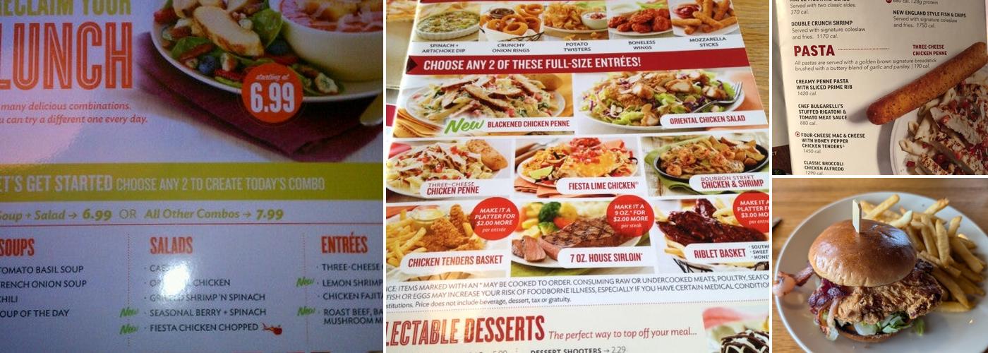 Applebee's Grill + Bar Menu