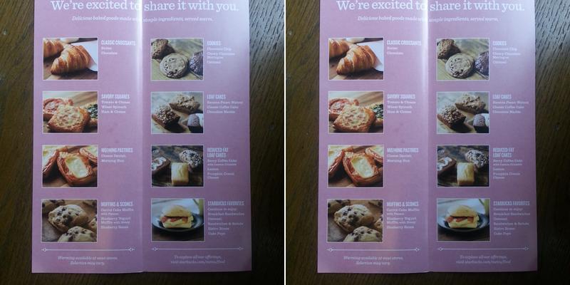 Starbucks Menu
